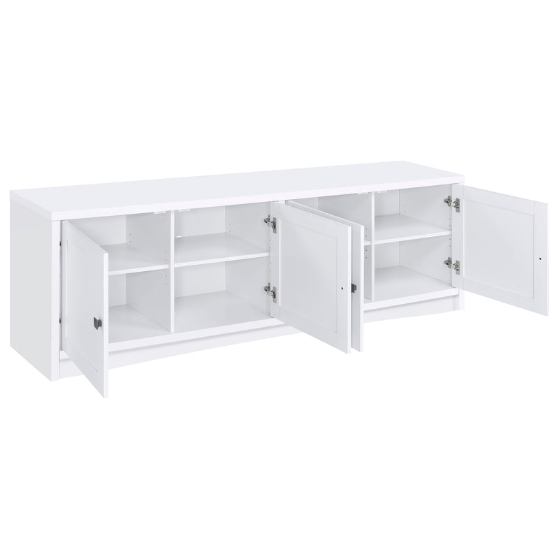 Coaster Furniture Laughlin White 78 Inch TV Stand