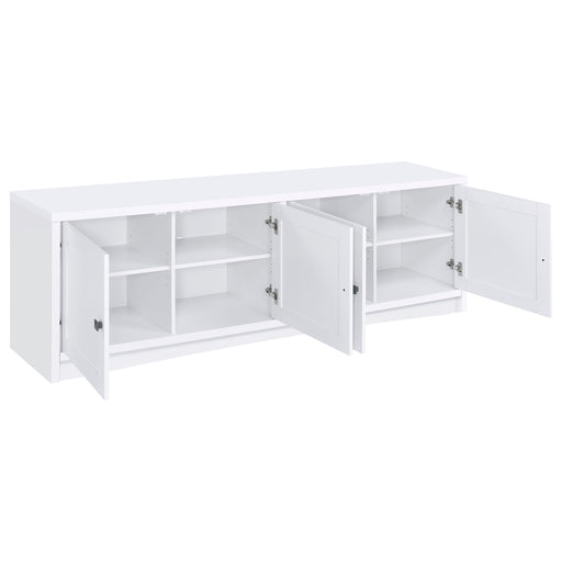 Coaster Furniture Laughlin White 78 Inch TV Stand