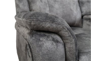 New Classic Furniture Park City Slate Gray Console Loveseat with Dual Recliners