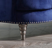 Glory Furniture Dania Blue Velvet Loveseat
