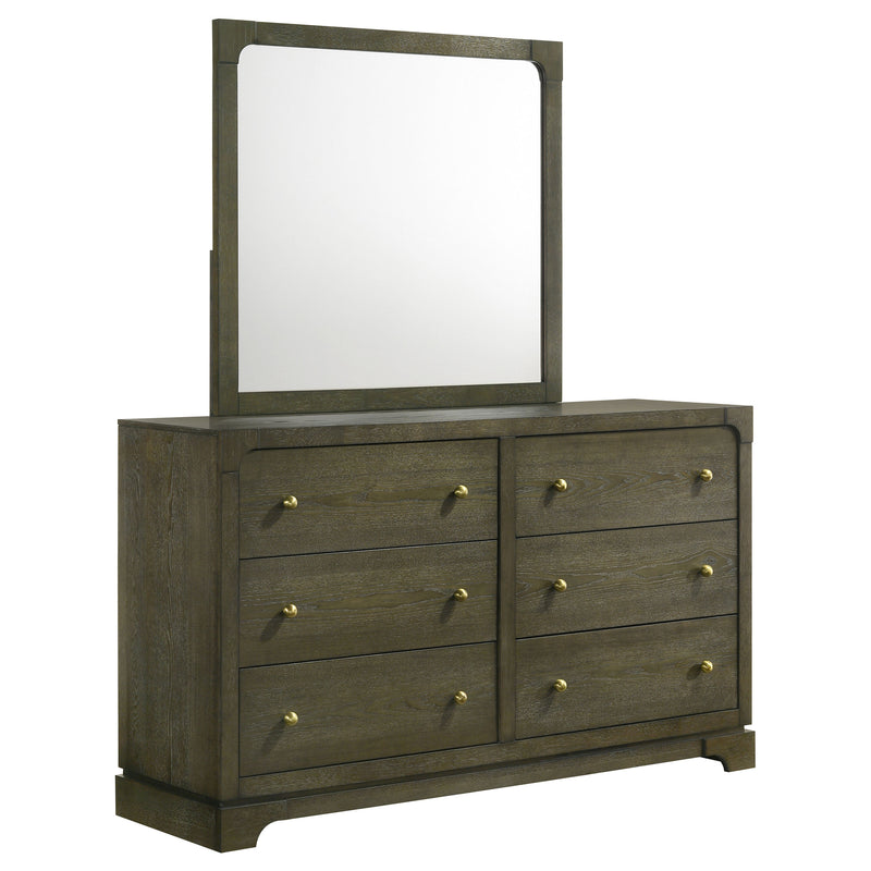 Coaster Furniture Gran Park Dark Cocoa Brown Dresser and Mirror