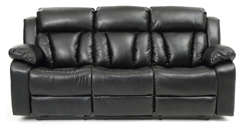 Glory Furniture Daria Black Reclining Sofa