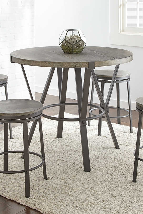 Steve Silver Portland Gray Round Counter Table