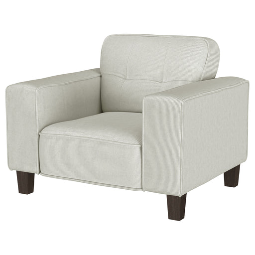 Coaster Furniture Deerhurst Greige Beige Grey Tufted Accent Chair