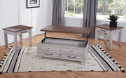 Steve Silver Bear Creek White Honey Smoke 3pc Lift Top Coffee Table Set