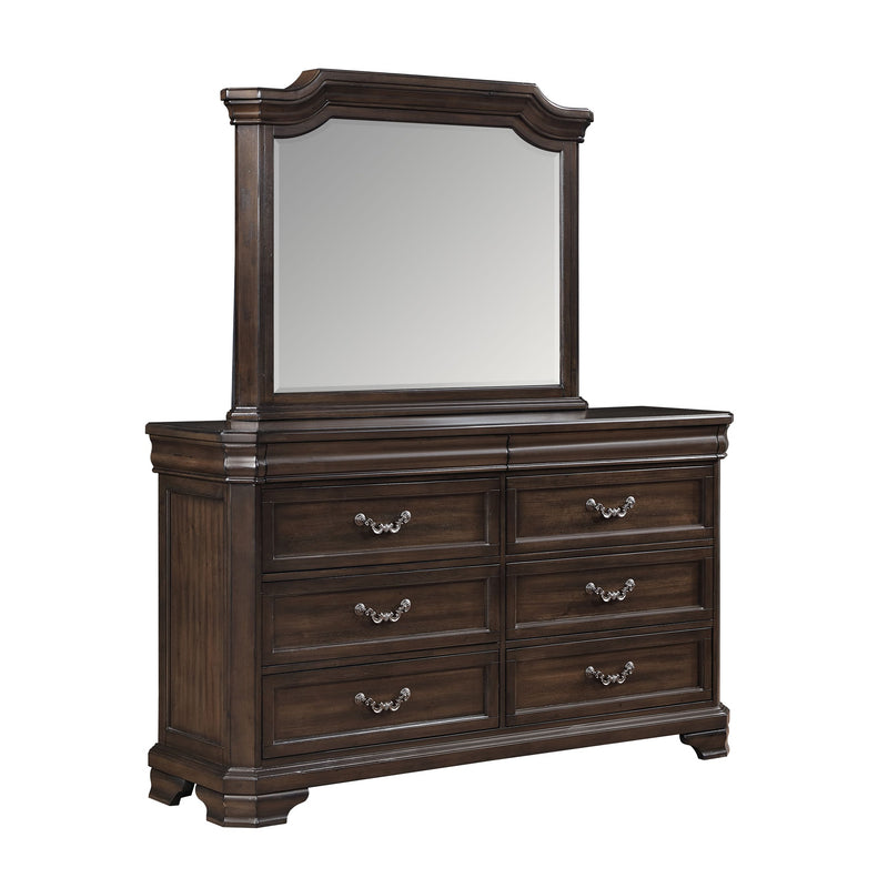 New Classic Furniture Lyndhurst Walnut Brown Dresser