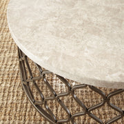 Steve Silver Roland White Bronze Cocktail Table