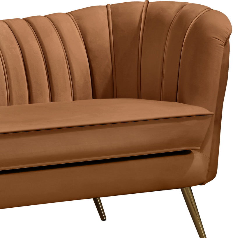 Meridian Furniture Margo Green Velvet Loveseat