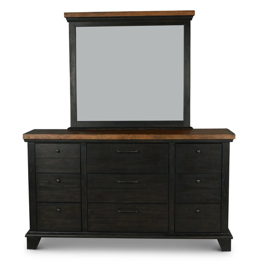 Steve Silver Bear Creek Rustic Chocolate Dresser and Mirror