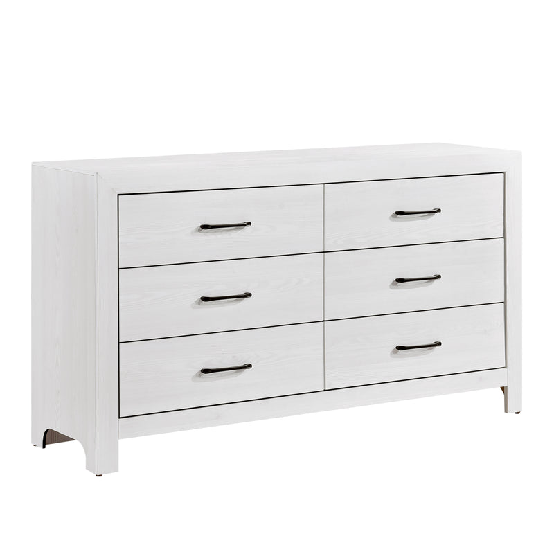 Home Elegance Corbin White Dresser