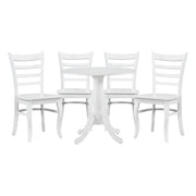 Home Elegance Bonnie White 5pc Dining Room Set