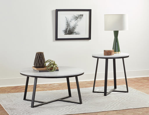 Coaster Furniture Hugo White 3pc Coffee Table Set