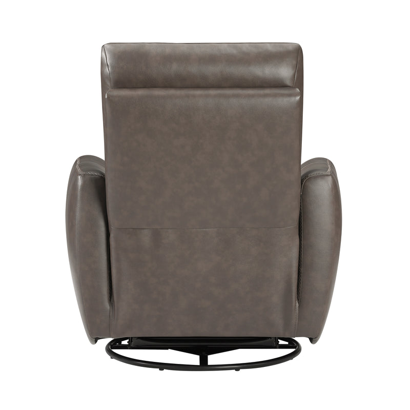 Home Elegance Cassian Brown Swivel Glider Reclining Chair