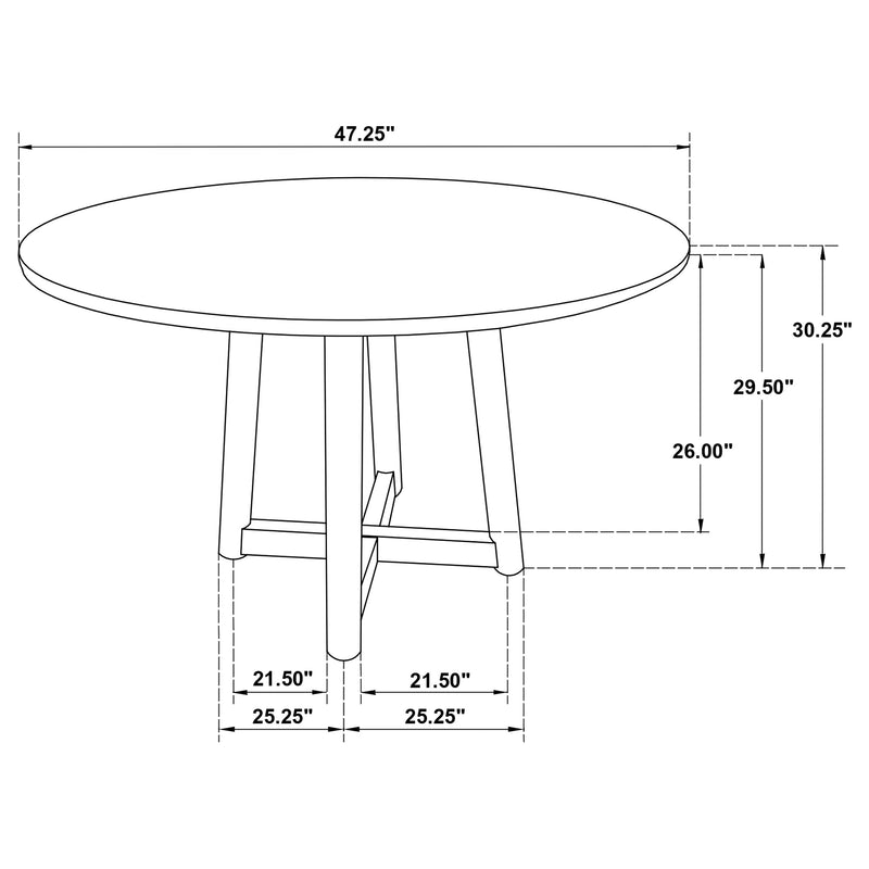 Coaster Furniture Dinah Brown Dining Table
