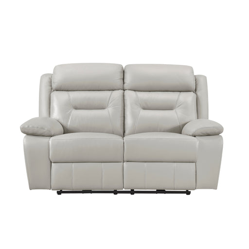Home Elegance Laconia Gray Power Double Reclining Love Seat