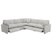Coaster Furniture Collins Dark Grey 5pc Power Reclining Sectional