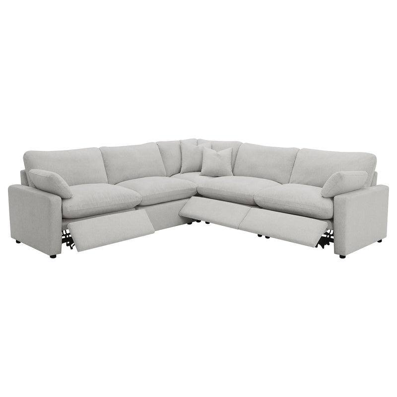 Coaster Furniture Collins Dark Grey 5pc Power Reclining Sectional
