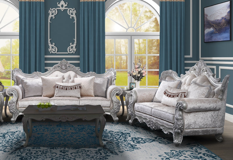 Galaxy Home Melrose Champagne 2pc Living Room Set