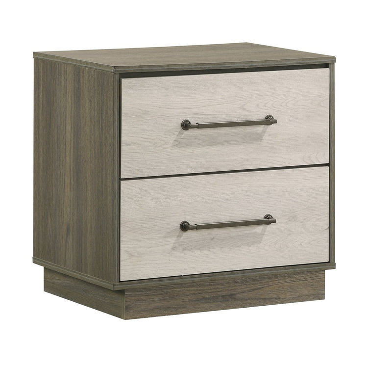 Galaxy Home Gem Light Beige Bown Nightstand