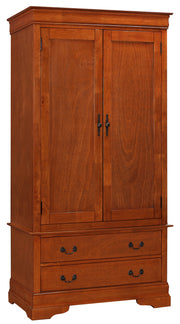 Glory Furniture Louis Phillipe Oak Armoire