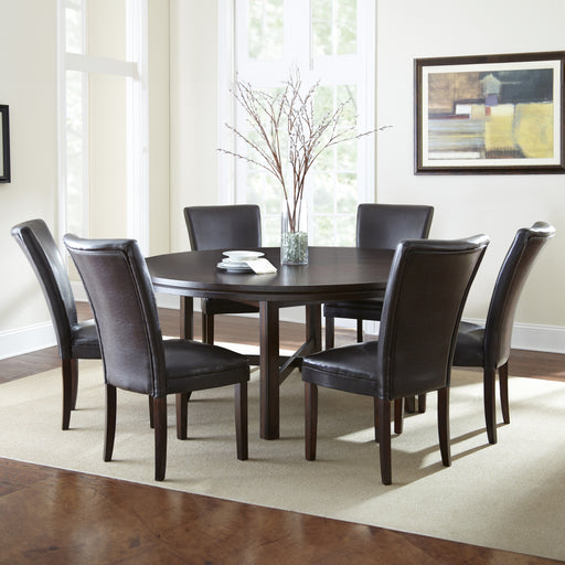 Steve Silver Hartford Brown 72 Inch 7pc Dining Set