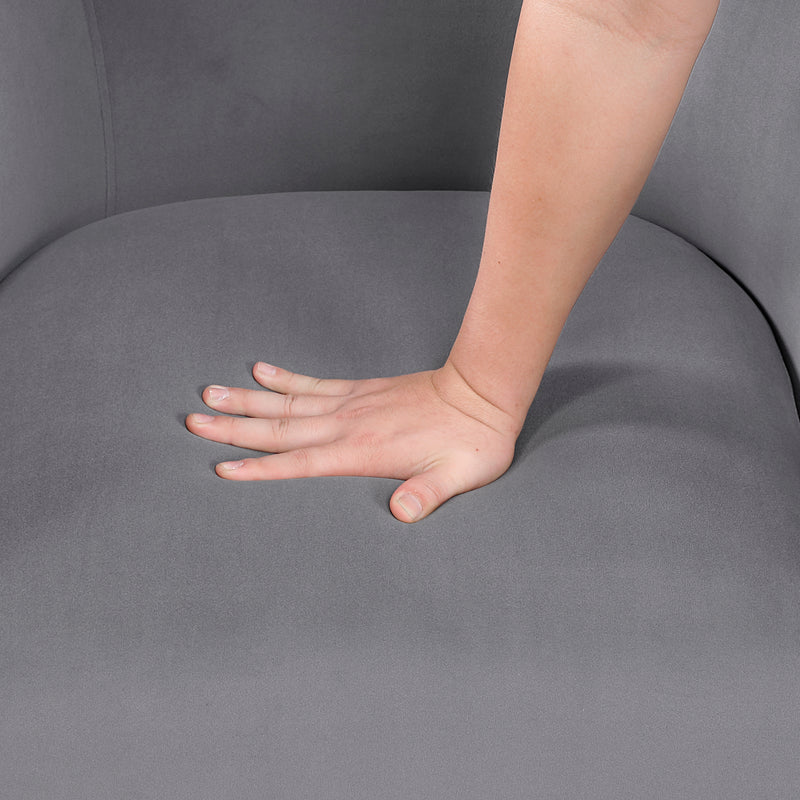 Home Elegance Candace Taupe Swivel Chair