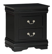 Crown Mark Louis Philip Black Night Stand
