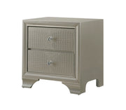 Crown Mark Lyssa Champagne Night Stand