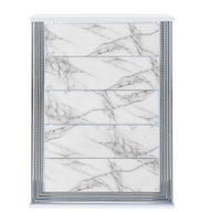 Global Furniture Ylime Light Grey White Chest with LED