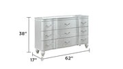 Galaxy Home Landmark Silver Dresser and Mirror