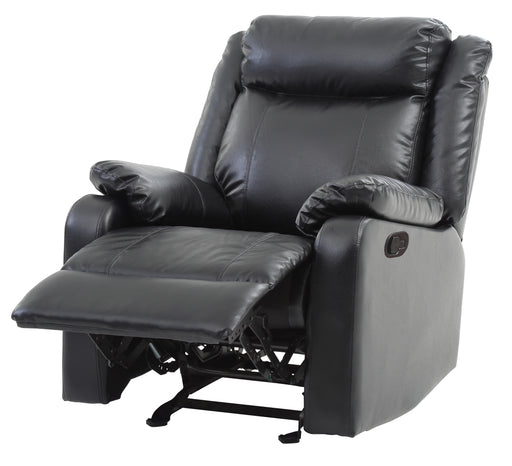Glory Furniture Ward Black Faux Leather Rocker Recliner