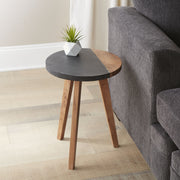 Steve Silver Caspian Brown Round Accent End Table