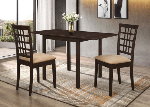 Coaster Furniture Kelso Cappuccino Beige 3pc Dining Room Set