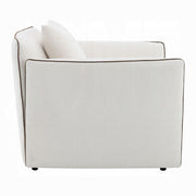 Acme Furniture Yolanda Beige Chair with Pillow