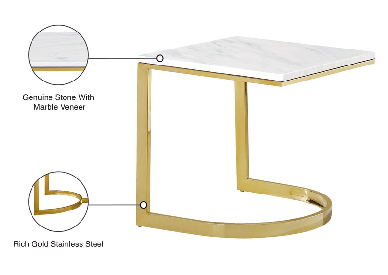 Meridian Furniture London Gold End Table