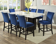 Steve Silver Camila White Blue 9pc Rectangle Counter Set