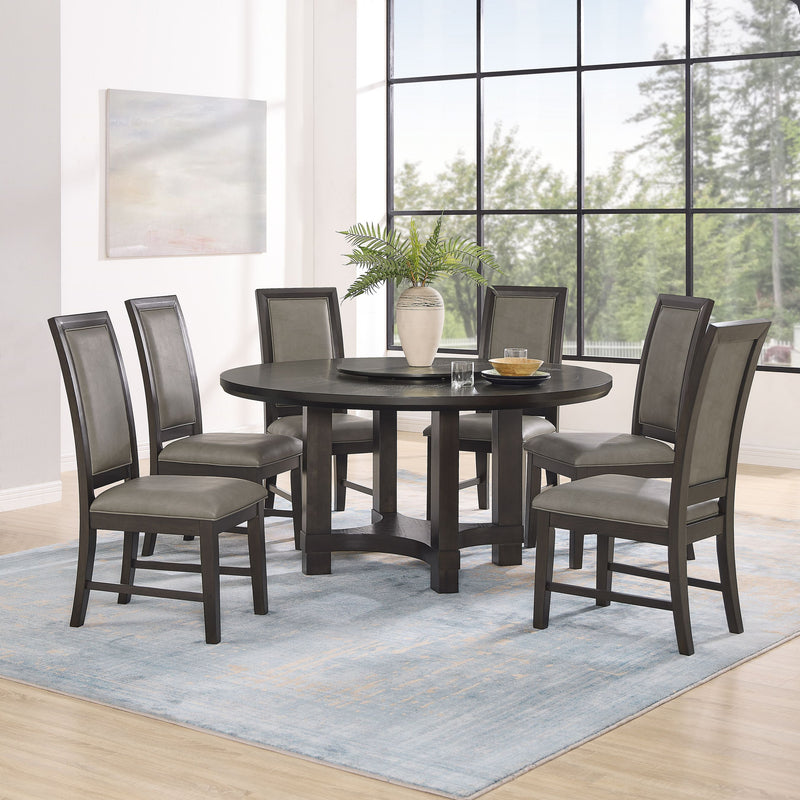 Crown Mark Jeffries Round Table with Lazy Susan