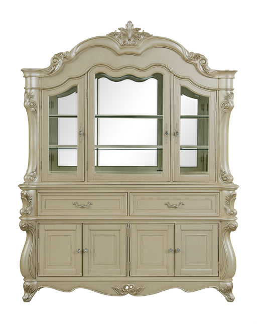 New Classic Furniture Monique Champagne China Buffet and Hutch