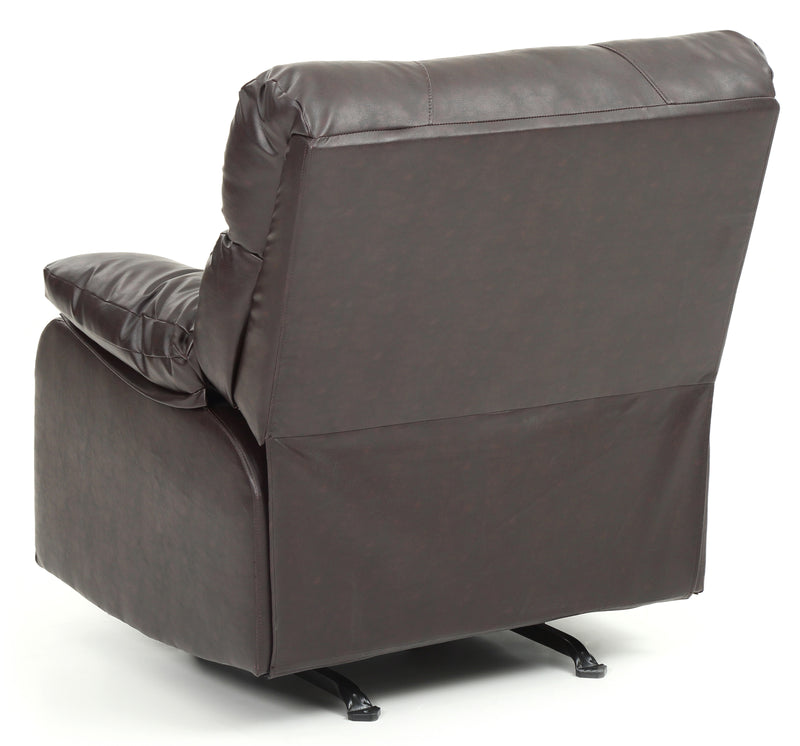 Glory Furniture Manny Black Faux Leather Rocker Recliner