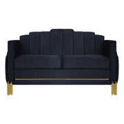 New Classic Furniture Empire Black 2pc Living Room Set SF-LV