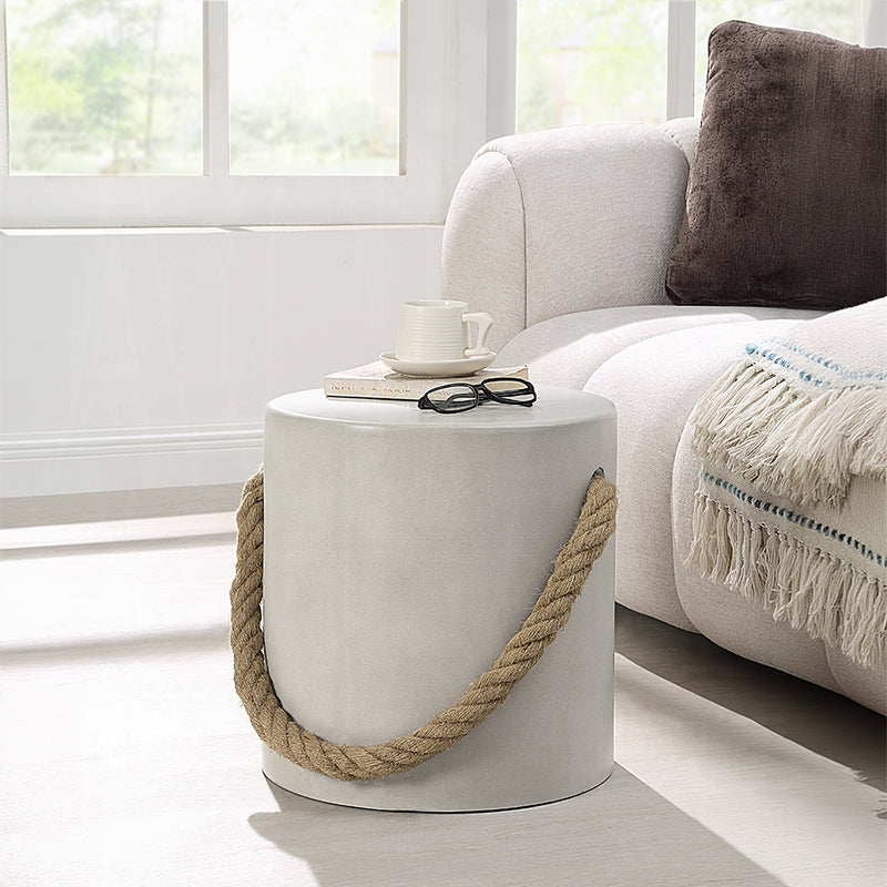 Acme Furniture Gene Natural Gray Accent Table