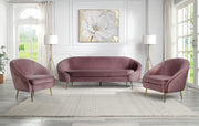 Acme Furniture Abey Pink Two Pillows Sofa