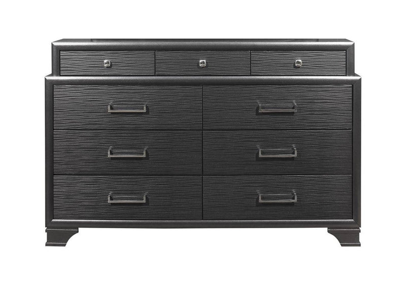 Global Furniture Jordyn Grey Dresser and Mirror