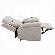 Acme Furniture Chriki Light Gray Power Recliner