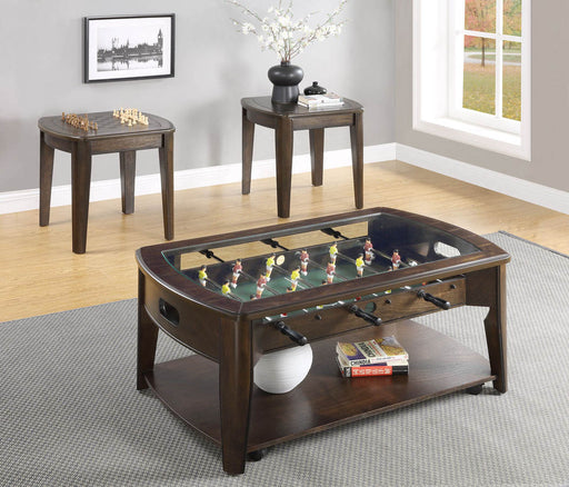 Steve Silver Diletta Dark Walnut 3pc Coffee Table Set