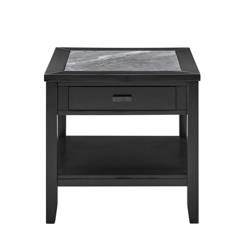 Steve Silver Garvine Black Gray End Table