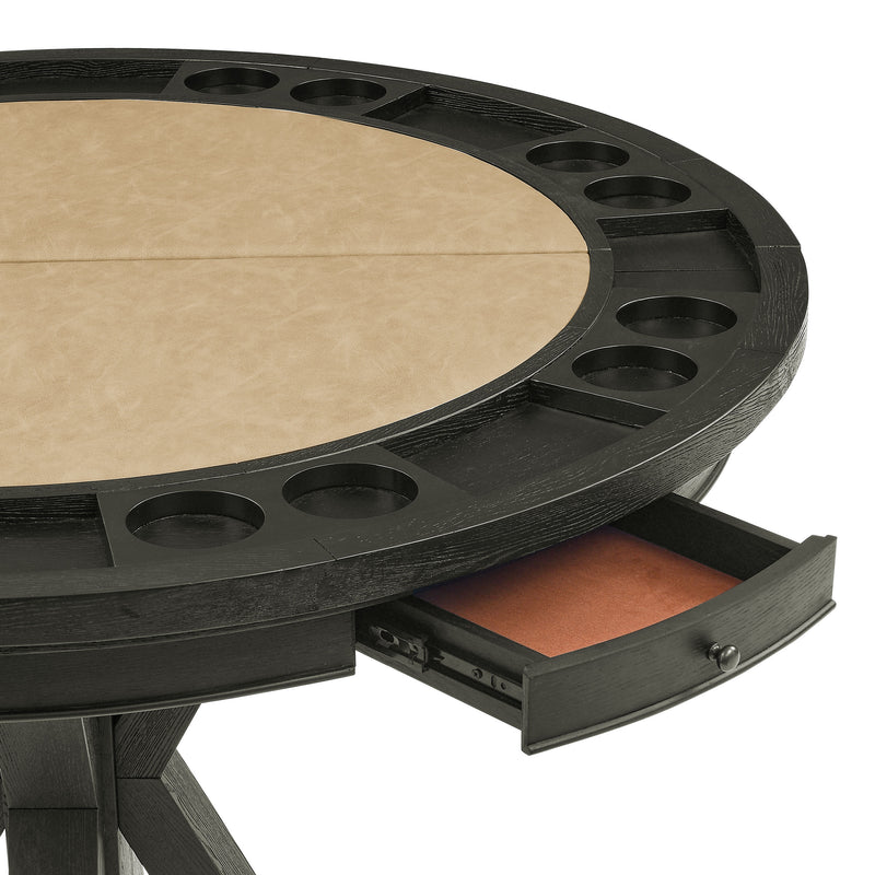 Steve Silver Rylie Black Counter Table with Game Top