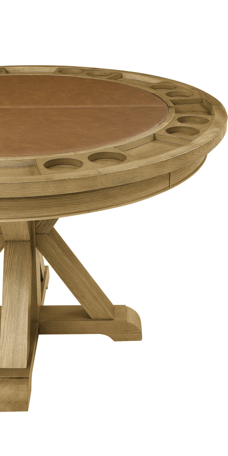 Steve Silver Rylie Natural Dining Table with Game Top