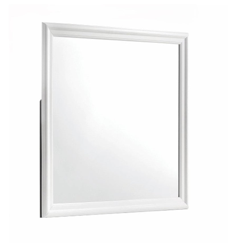 Galaxy Home Blaze White 6 Drawer Dresser and Mirror