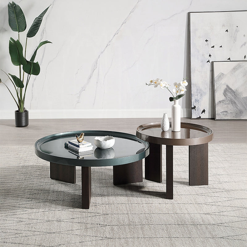 Acme Furniture Lakita Dark Blond Smoked Oak End Table